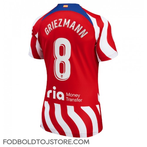 Atletico Madrid Antoine Griezmann #8 Hjemmebanetrøje Dame 2022-23 Kortærmet
